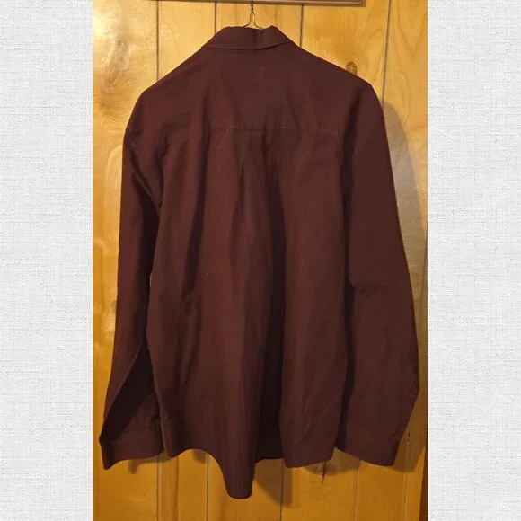 Van Heusen Mens Shirt Long Sleeve Button Down Sz M - Picture 2 of 3